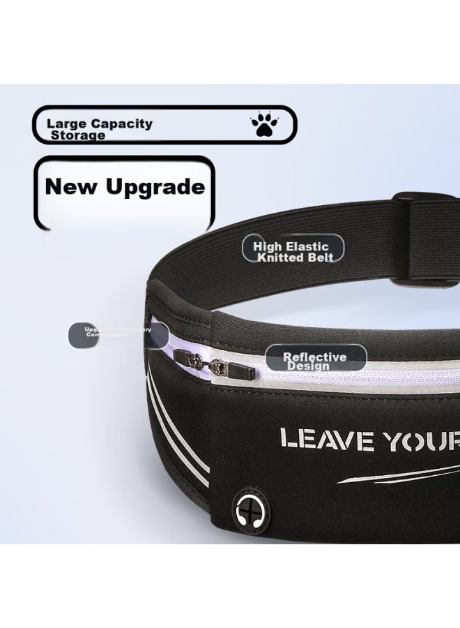 KELME Kelme Sports Waist Pack, Summer Sports Equipment, Running Storage Bag, Breathable, Lightweight, Large Capacity, Unisex Zipper Bag - Image 2