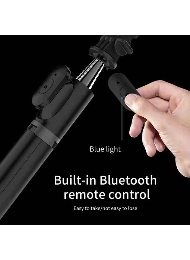 Multi-Function Wireless Bluetooth Selfie Stick with Remote Shutter – Foldable, Extendable Tripod Stand & Handheld Monopod – Lightweight 3-in-1 Selfie Stick with Phone Holder for Smartphones (500g) - Image 3