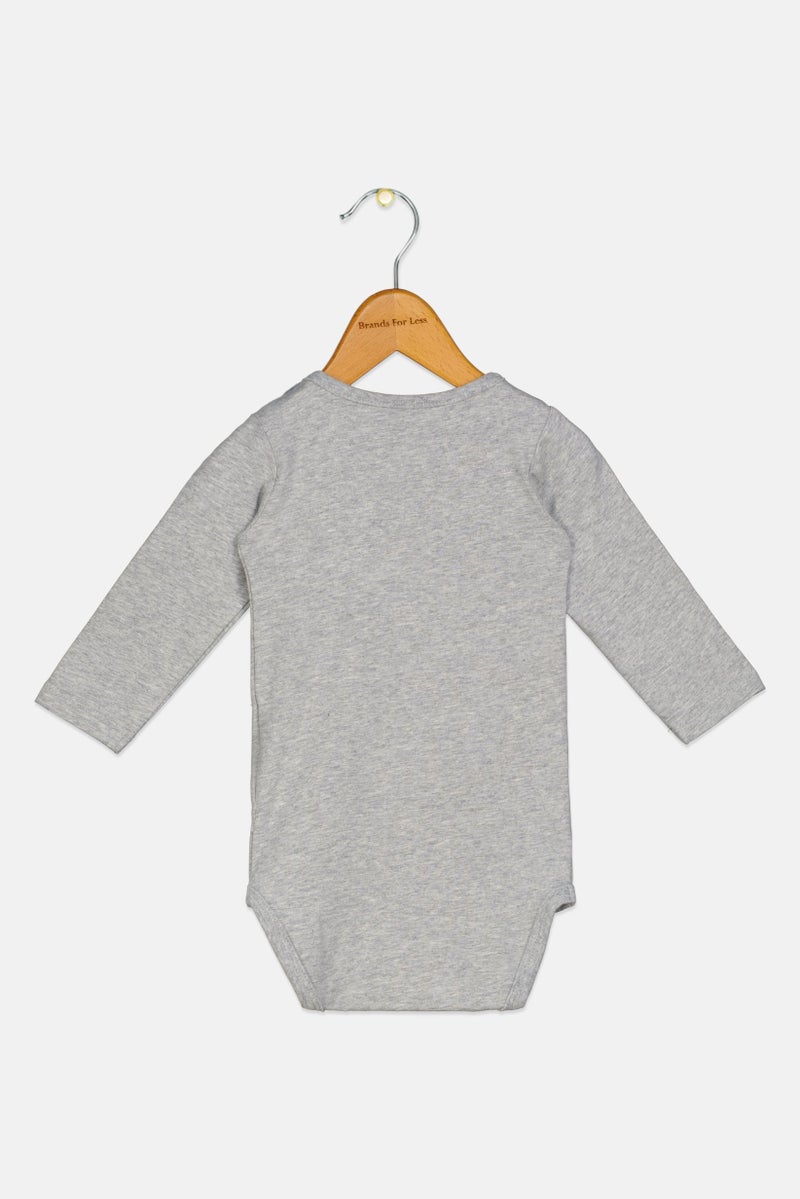 NAME IT Toddlers Boy Mickey Mouse Bodysuit, Grey - Image 2