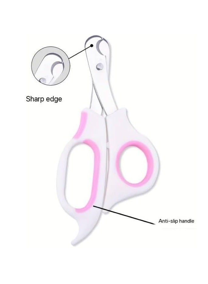 مقص أظافر الحيوانات الأليفة، مقص أظافر من الفولاذ المقاوم للصدأ للقطط والكلاب والطيور والجرذان والأرانب والحيوانات الصغيرة للعناية بها - Image 4