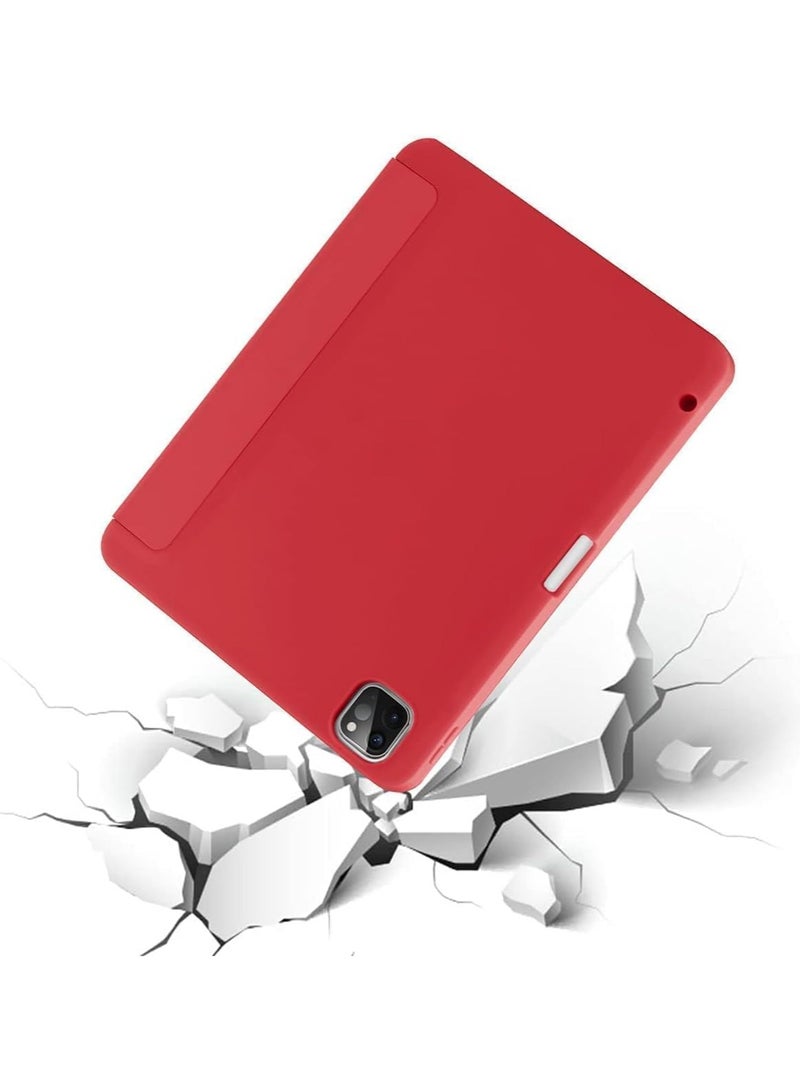 Case for iPad Pro 11 Inch 2021(3rd Gen)/2020(2nd Gen) with Pencil Holder [Support iPad 2nd Pencil Charging/Pair] Slim Trifold Stand, Smart Protective Case Cover - Image 2