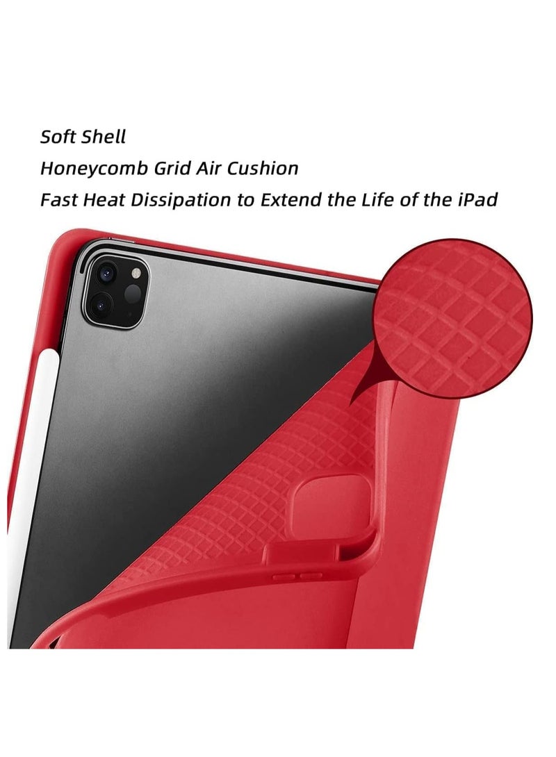 Case for iPad Pro 11 Inch 2021(3rd Gen)/2020(2nd Gen) with Pencil Holder [Support iPad 2nd Pencil Charging/Pair] Slim Trifold Stand, Smart Protective Case Cover - Image 3