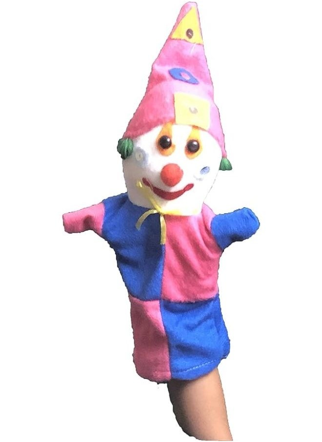 Generic Hand Puppets for pretend play,theatres, schools, and fun activities for children,boys and girls, Hand Puppets in distinctive shapes, a theatrical doll(Clown) 