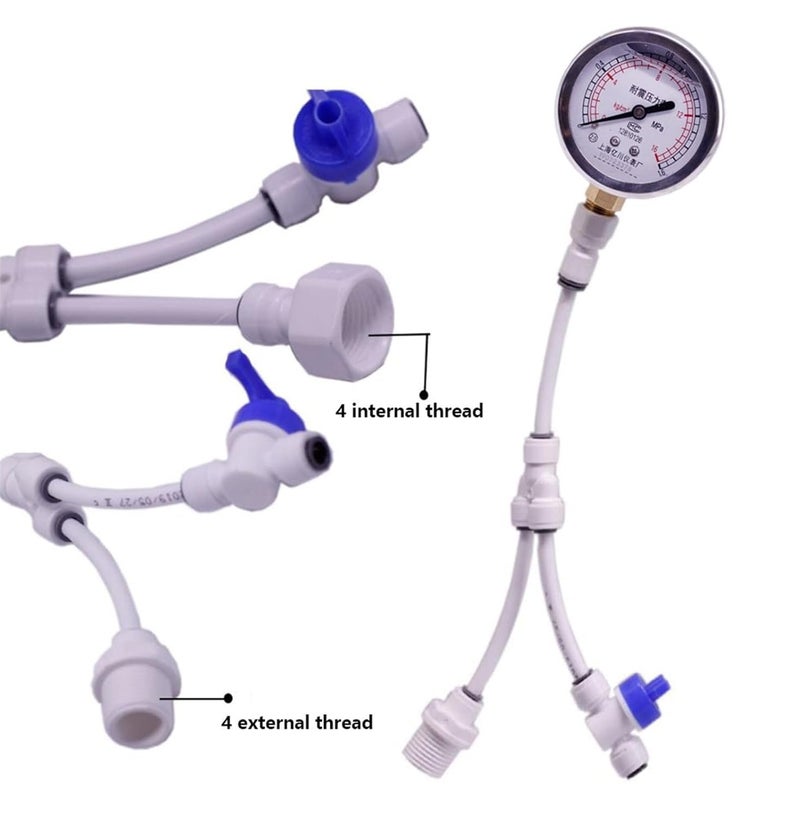 Household Water Pressure Gauge 0 1 6MPA Oil Pressure Anti Vibration Tap Water Purifier Test - Image 4