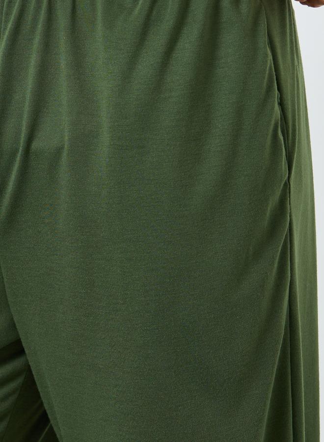 Styli Men Solid Pyjama with Elastic Waistband - Image 3