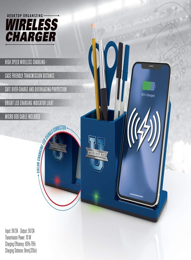 SOAR NCAA Wireless Cell Phone Charging Stand and Desktop Organizer, Texas A&M Aggies - Image 5
