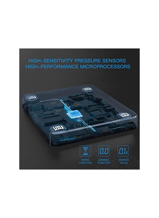 KASTWAVE Coffee Scale, Rechargeable Pour-Over Coffee Scale with Timer, Drip Coffee Scale with Touch Sensor Operation and Invisible Screen, Measures in Grams, Ounces, and Milliliter - Image 4