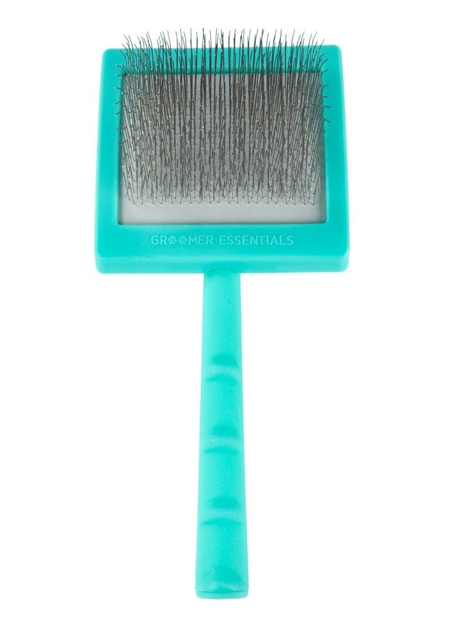 Groomer Essentials Long Pin Universal Pet Slicker - Large - Gets Rid of Debris, Loose Hair and Mats/Knots in the Fur - For Medium-to-Long Haired or Curly Dogs - Image 1