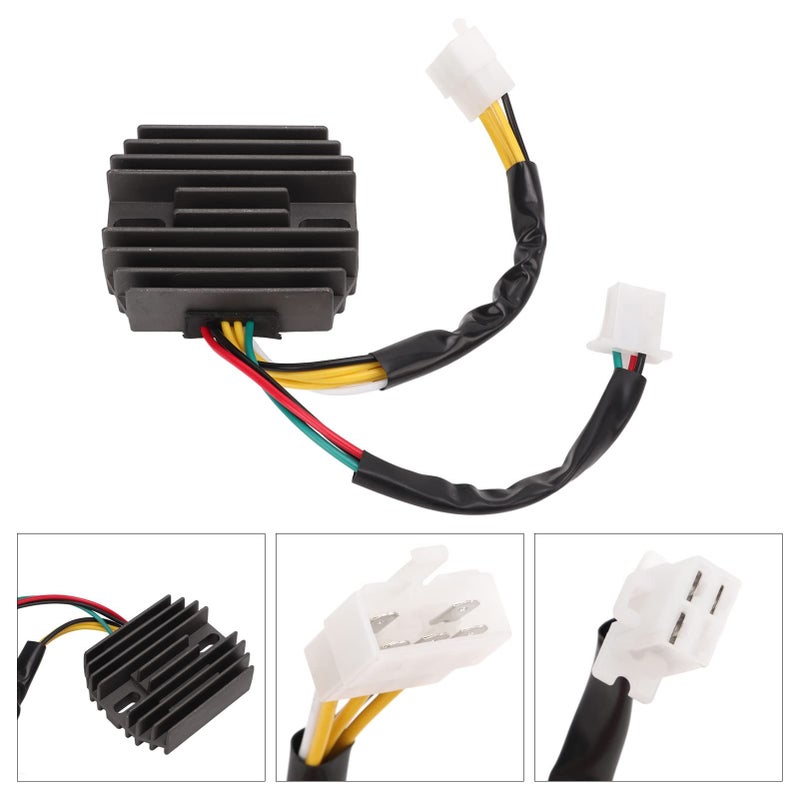 12V Regulator Rectifier For CB700SC 1984 1986 CB750 CB900 OE 31600 Ma6 000 Stable Power Voltage Durable Black Aluminum Alloy - Image 3