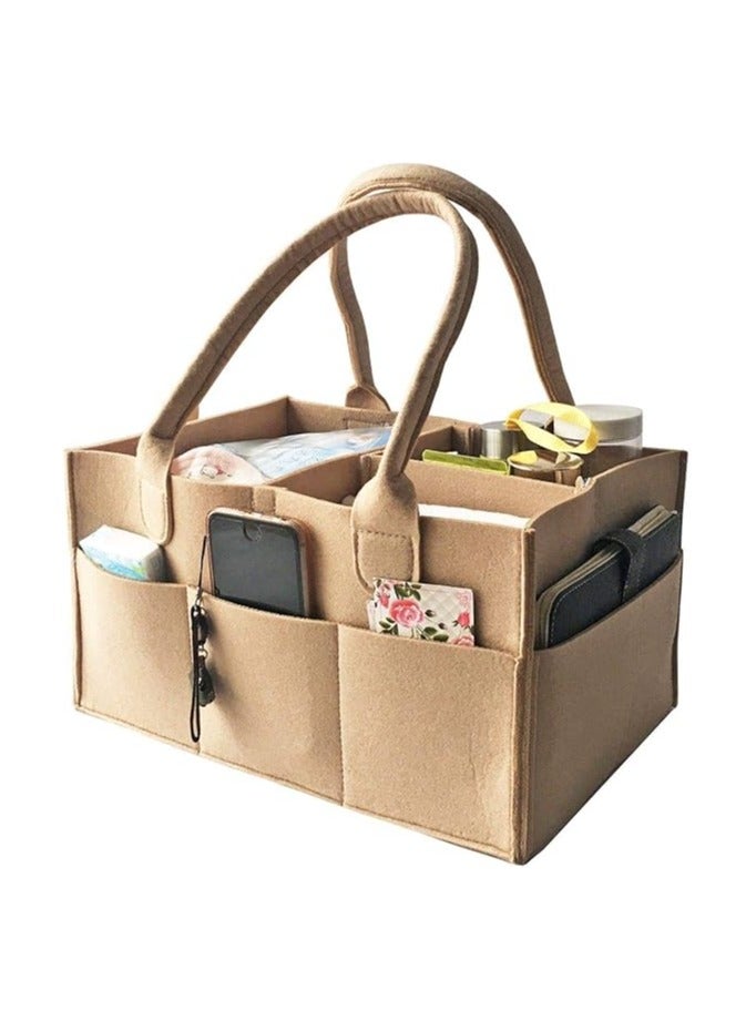 بريمو بلس حقيبة حمل متعددة الأغراض لتخزين حفاضات الأطفال - بيج - Image 3