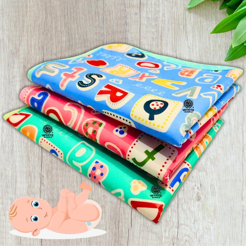 White Bubble White Bubble Lightweight Waterproof Baby Sheet for 06 Month Infants 45x60cm Hand Wash Only