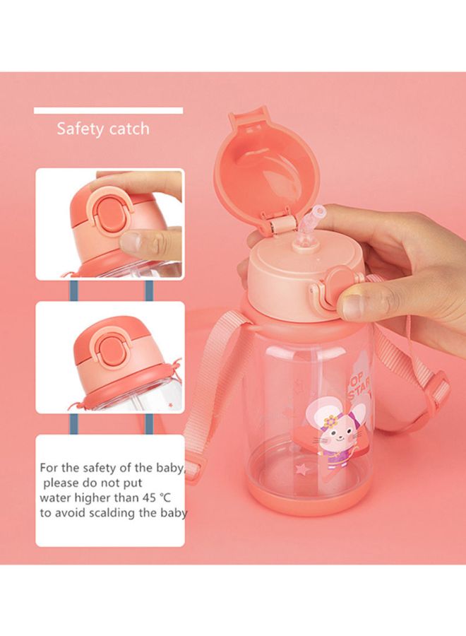 NIBEMINENT Children Water Bottle Clear/Pink/Blue 18.7cm - Image 4