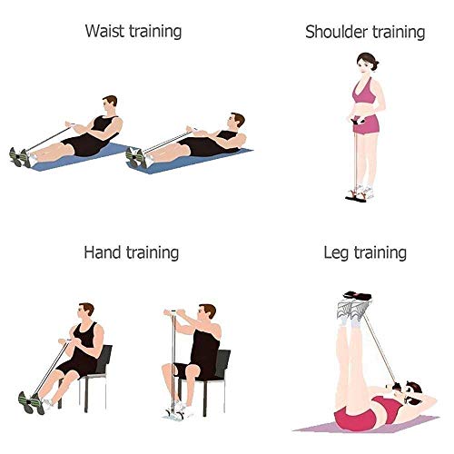 MORIKUS Pull Reducer Body Trimmer Resistance Band Gym,Yoga Sports Exercise Equipment for Lose Waist Weight Reduce Tummy Trimmer (Multi Color) - Image 4