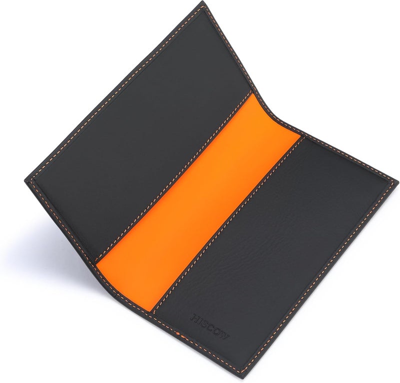 HISCOW Minimalist Checkbook Cover - Full Grain Leather - Image 1