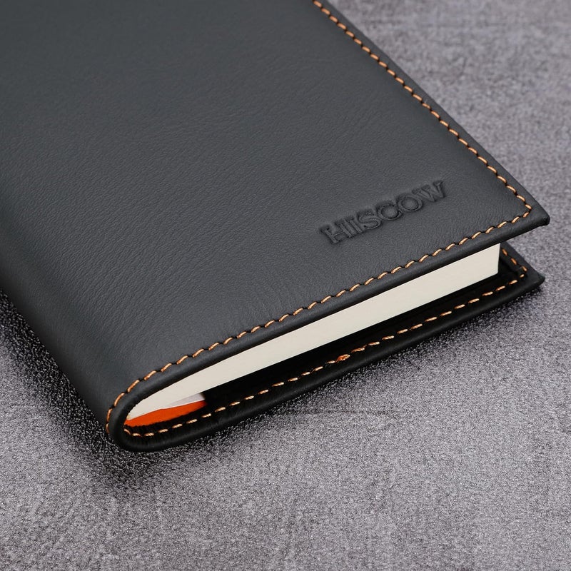 HISCOW Minimalist Checkbook Cover - Full Grain Leather - Image 5