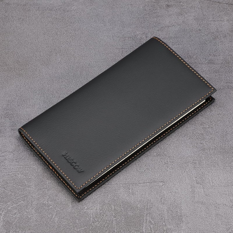 HISCOW Minimalist Checkbook Cover - Full Grain Leather - Image 3