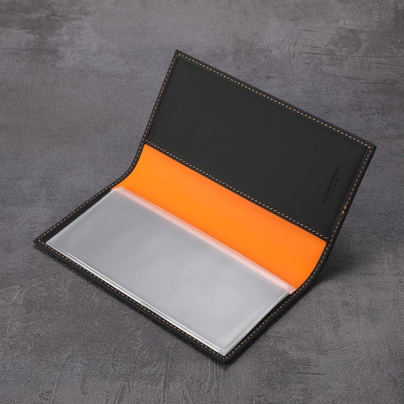 HISCOW Minimalist Checkbook Cover - Full Grain Leather - Image 4