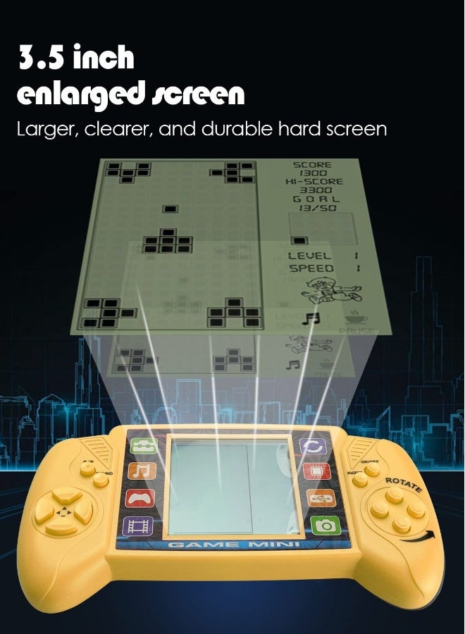 Brick Game Console, Built in 23 Puzzle Games,3.5in LCD Mini Portable Brick Game Player, Classic Brick, Tank, Brick Breaker, Racing - Image 2