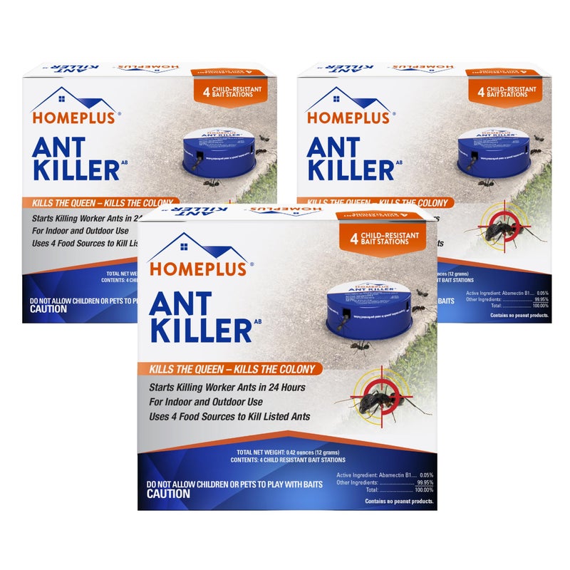 Home Plus Homeplus™ Ant Killer AB, Metal Ant Bait, Ants Killer for House, Ant Traps Indoor & Outdoor, 12 Pack - Image 1