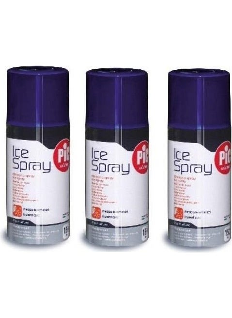 Pic Solution Ice Spray 150ML (Cooling Spray) 3 Pieces 