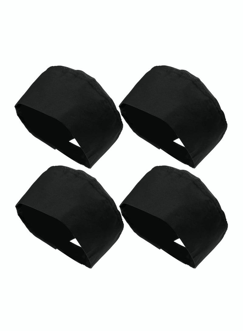 SYOSI 4 Pcs Unisex Chef Hats Adjustable Kitchen Cooking Caps with Breathable Mesh Top - Image 1