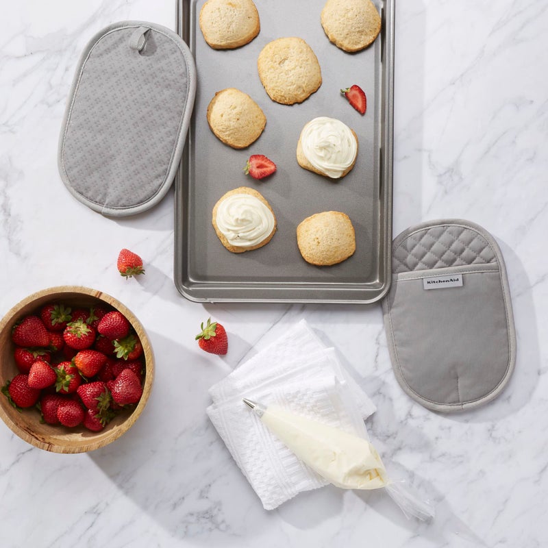 KitchenAid Asteroid Pot Holder 2-Pack Set  Grey  6.5""x10"" - Image 2