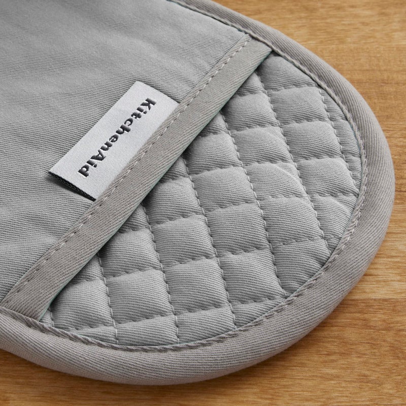 KitchenAid Asteroid Pot Holder 2-Pack Set  Grey  6.5""x10"" - Image 4