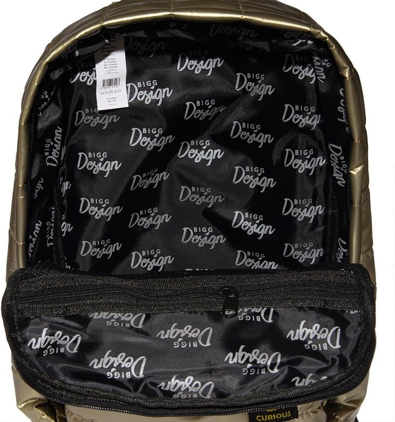BiggDesign Quilted Waterproof Backpack – Lightweight Travel Backpack, Stylish School & Laptop Backpack for Girls, Boys, Work & Everyday Use – Fits 14” Laptop – Black - Image 3