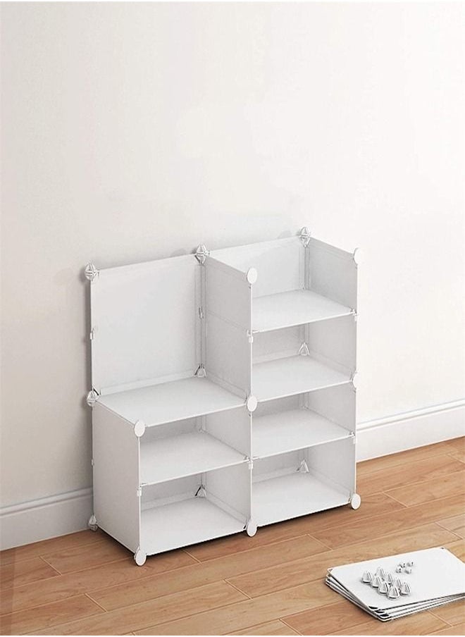 fashionhome - Multi-Tiers Household Adjustable New Design Modular Shoe Storage Rack with Hanger 84 x 32 x 139 Centimeter - Image 1