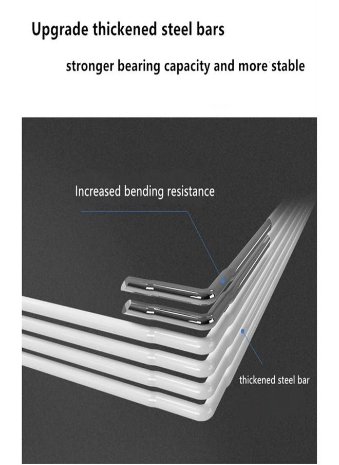 fashionhome - Multi-Tiers Household Adjustable New Design Modular Shoe Storage Rack with Hanger 84 x 32 x 139 Centimeter - Image 1