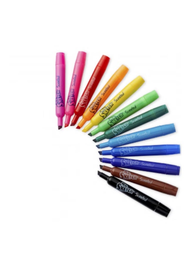 مستر.سكيتش أقلام تلوين مائية من Mr. Sketch®، ألوان متنوعة معطرة، مجموعة من 12 قطعة - Image 4