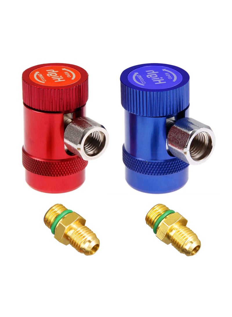 "تركيبات محول مقرنة سريعة R1234yf الجانب العالي والجانب المنخفض لإخلاء تكييف الهواء " - Image 1