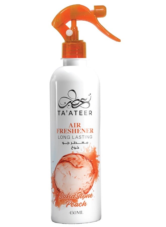 AIR FRESHENER LONG LASTING SANDTONE PEACH 430 ML
