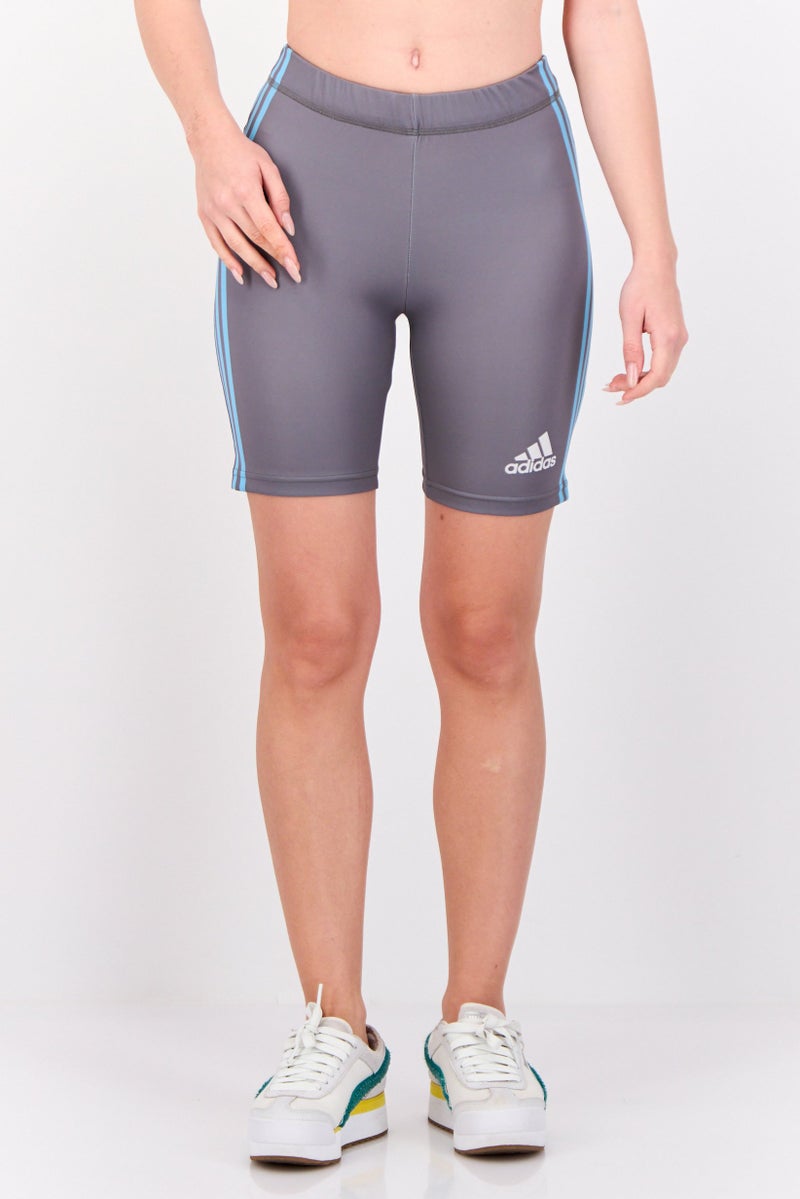 Adidas Women Sportswear Fit Track And Field Shorts, Grey - Image 1