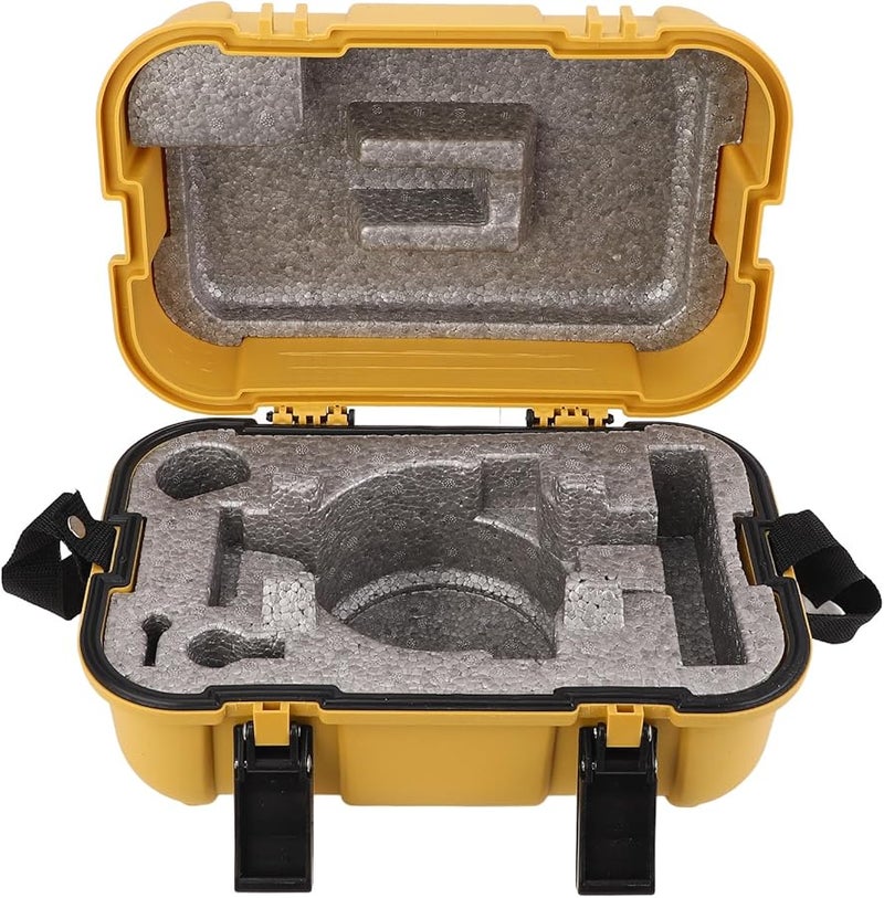 Yellow PP Material Surveying Instrument Carrying Case Double Lock Lightweight Durable Protection For Theodolite And Prism - Image 1