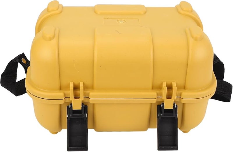 Yellow PP Material Surveying Instrument Carrying Case Double Lock Lightweight Durable Protection For Theodolite And Prism - Image 3