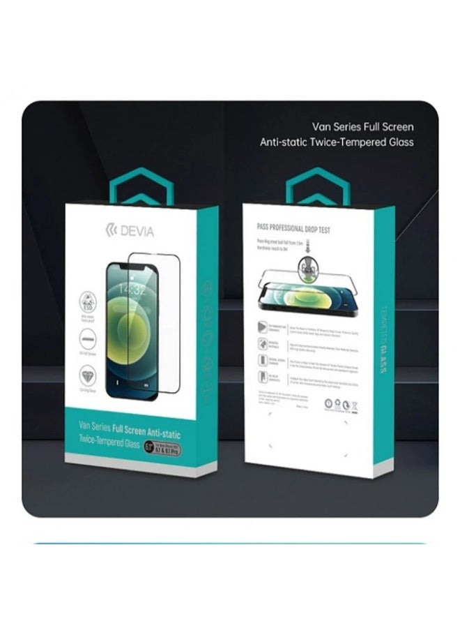 ديفيا حماية شاشة آيفون 13 برو كاملة من سلسلة ديفيا فان، زجاج مقسّى مرتين، مضاد للكهرباء الساكنة 6.1 بوصة - Image 5