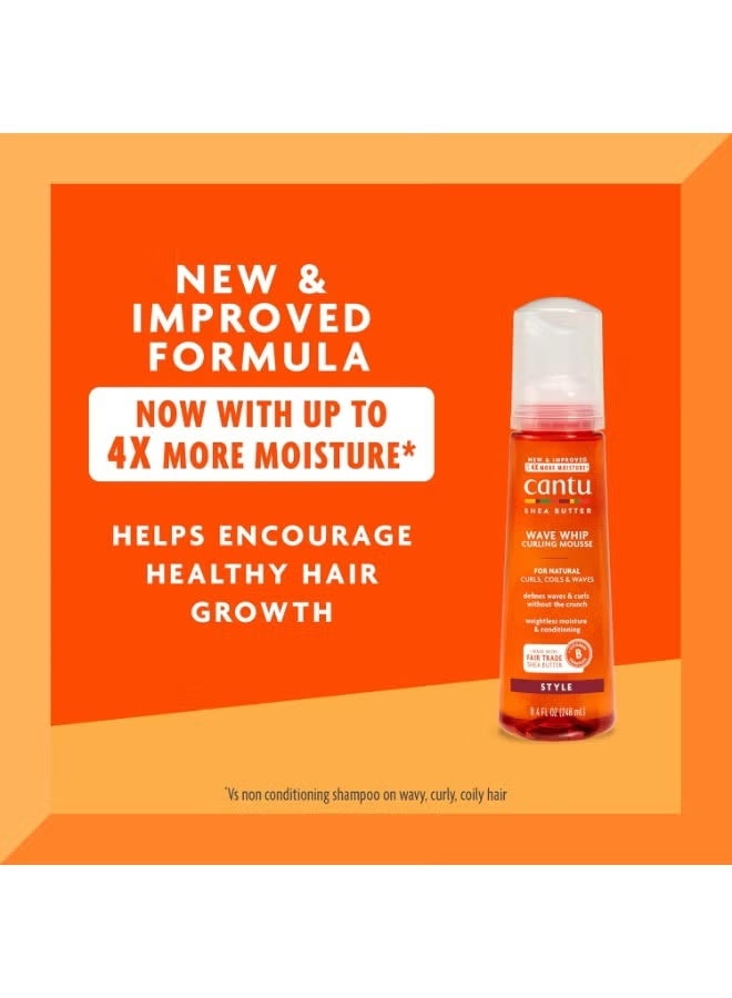 CANTO Shea Butter Wave Whip Curlng Mousse 248ml - Image 2