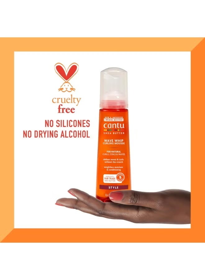 CANTO Shea Butter Wave Whip Curlng Mousse 248ml - Image 3