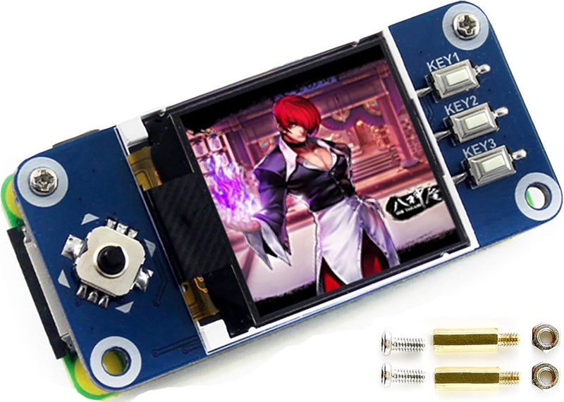 Waveshare 1.44inch LCD Display HAT for Raspberry Pi 3B+/3B/2B/3B+/Zero/Zero W,128x128 Pixels SPI Interface RGB, 65K Display Color ST7735S Driver - Image 1