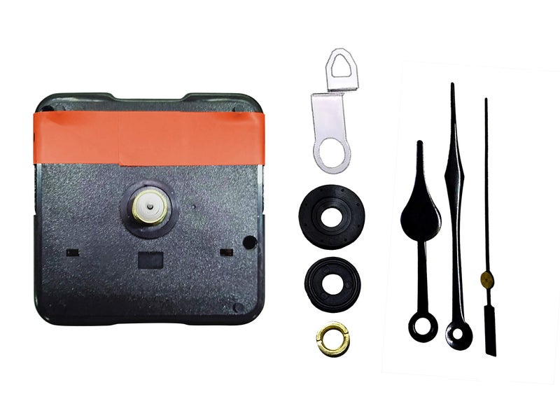IIK COLLECTION Analogue Plastic Sweep/Silky Silent (NO Tic-Tic Sound) Quartz Movement Machine with Black Hands Kit for Wall Clock (IIK-MOV-PL-020) - Image 3