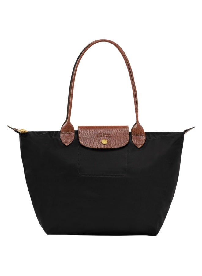Longchamp Le Pliage Medium Tote Bag - Black, Waterproof Fabric - Image 1
