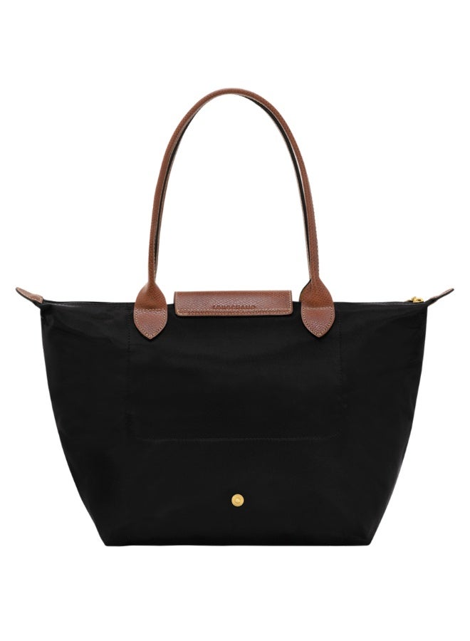Longchamp Le Pliage Medium Tote Bag - Black, Waterproof Fabric - Image 3
