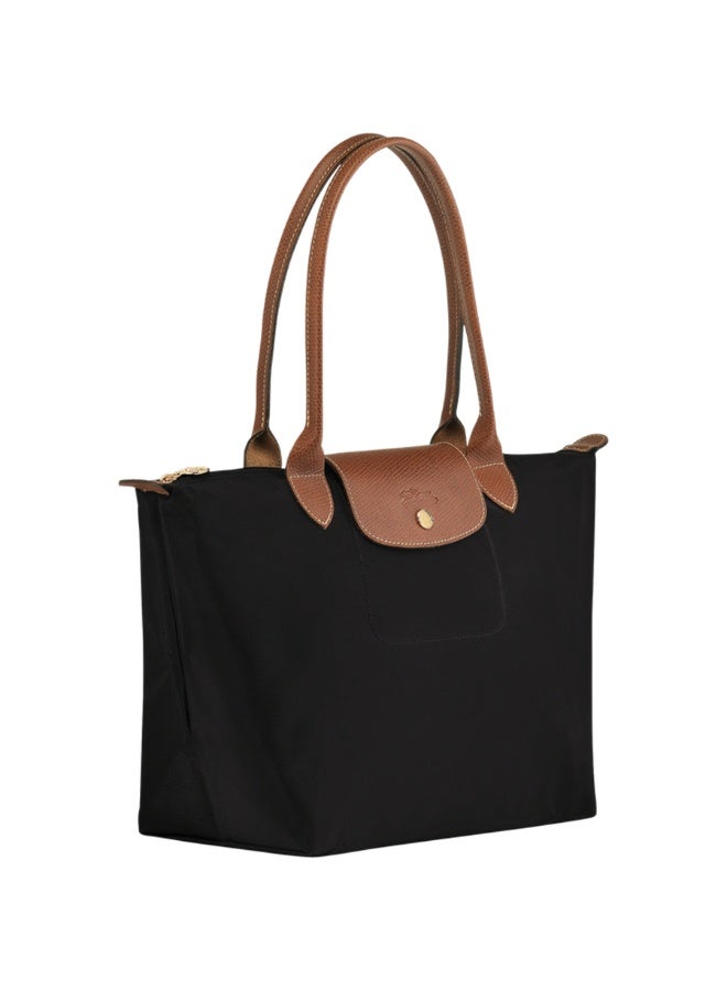 Longchamp Le Pliage Medium Tote Bag - Black, Waterproof Fabric - Image 2