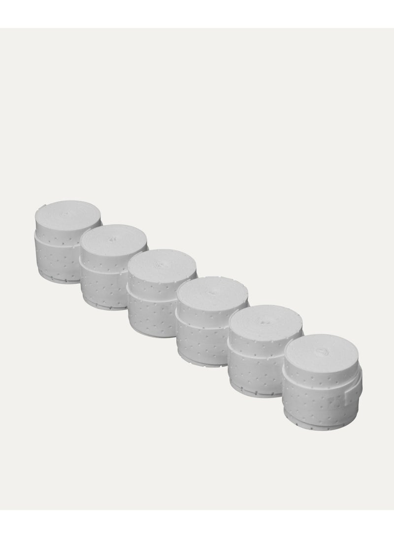 ويلسون مقابض Wilson Feel المثقبة باللون الأبيض (علبة تحتوي على 60 وحدة) - Image 2