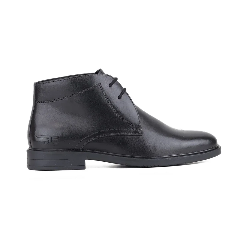 Red Chief Comfortable Genuine Leather Laceup Boot For Men | Rc4031 Black