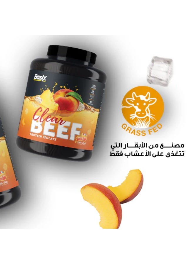 Basix Beef Protein Isolate Single Serve Sachets, Peach Ice Tea Flavour  8 X 30 G - Image 3