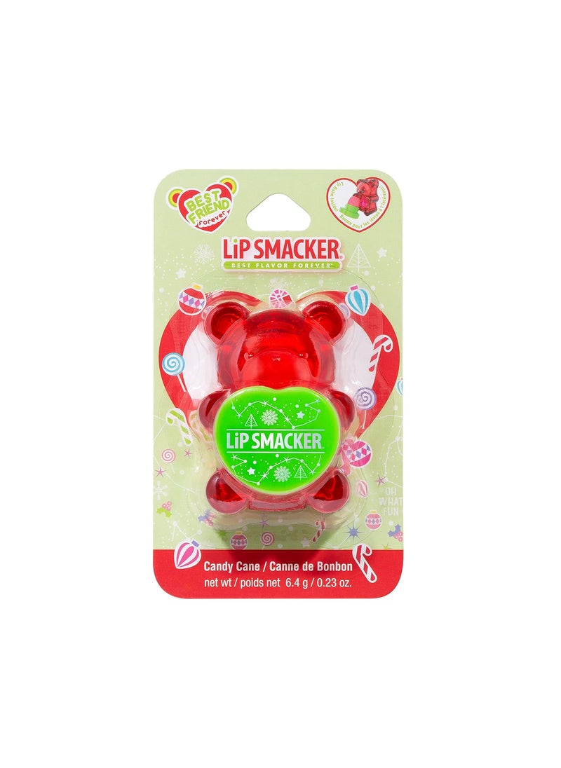Lip Smacker Lip Smacker Holiday Sugar Bear Flavored Lip Balm Candy Cane Red Stocking Stuffer 