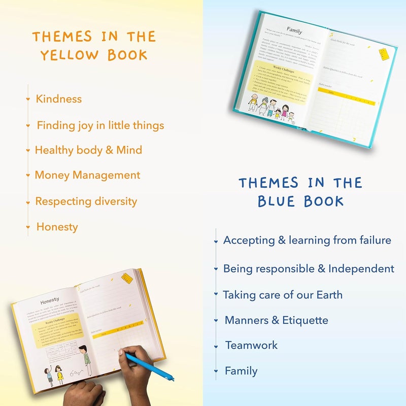 The Journal Lab My Little Big Day: A Daily Gratitude Journal for Kids Aged 5-12 both Boys & Girls, with Daily Writing Prompts, Weekly Themes & Fun Activities from (146 pages, Blue Book) - Image 5