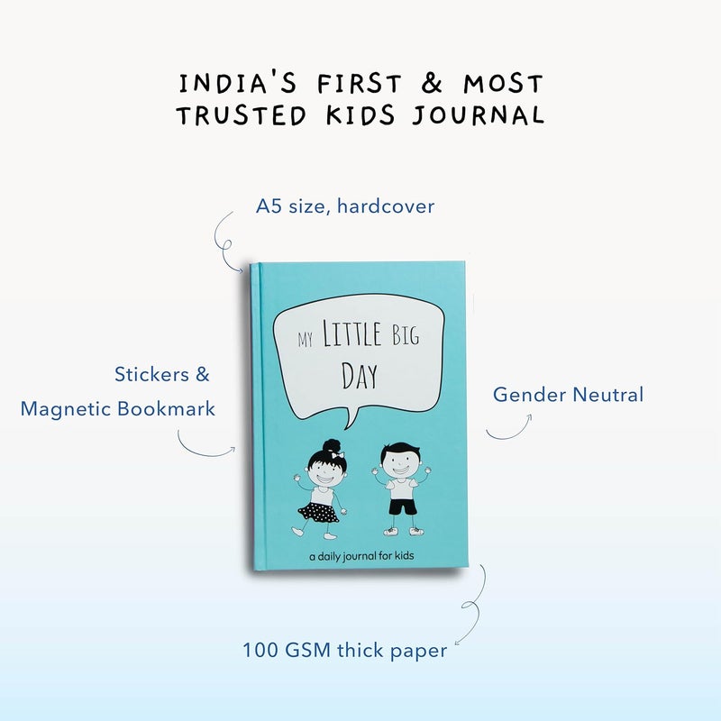 The Journal Lab My Little Big Day: A Daily Gratitude Journal for Kids Aged 5-12 both Boys & Girls, with Daily Writing Prompts, Weekly Themes & Fun Activities from (146 pages, Blue Book) - Image 3